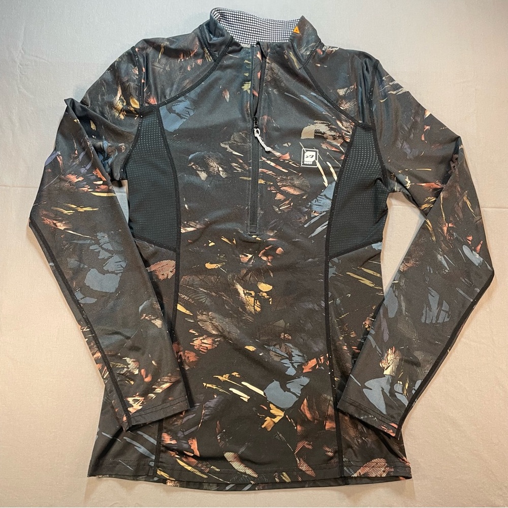 Orage Quarter-Zip Pullover Activewear Long Sleeve Top - Womens XS